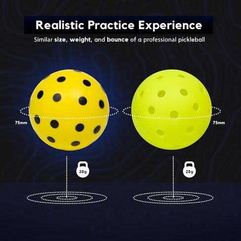 Soft Strike Silent Pickleballs - مجموعة الرغوة الهادئة النهائية لممارسة كرة المخلل الداخلية/الخارجية. كرات المخللات الناعمة التي تحاكي الارتداد الدقيق للكرات الحقيقية in Saudi Arabia