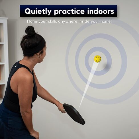 Soft Strike Silent Pickleballs - مجموعة الرغوة الهادئة النهائية لممارسة كرة المخلل الداخلية/الخارجية. كرات المخللات الناعمة التي تحاكي الارتداد الدقيق للكرات الحقيقية in Saudi Arabia