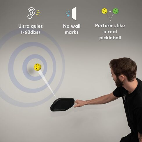 Soft Strike Silent Pickleballs - مجموعة الرغوة الهادئة النهائية لممارسة كرة المخلل الداخلية/الخارجية. كرات المخللات الناعمة التي تحاكي الارتداد الدقيق للكرات الحقيقية in Saudi Arabia