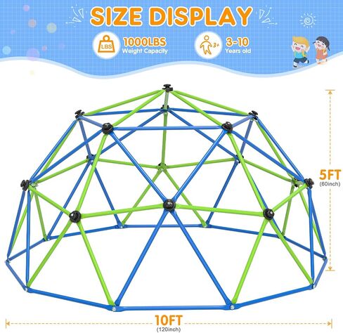 Climbing Dome Jungle Gym 6ft Outdoor Playset Kids Playground Equipment in Saudi Arabia