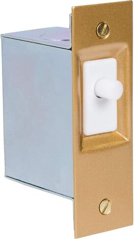 SQ11301 600-Wat Electrical Door Switch, 125V AC, Brass/White in Saudi Arabia
