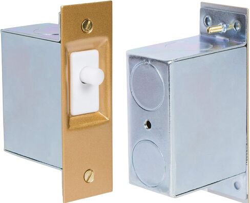 SQ11301 600-Wat Electrical Door Switch, 125V AC, Brass/White in Saudi Arabia