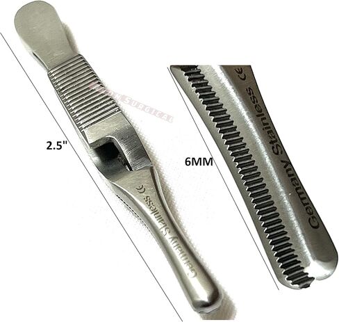 German 1 Ea Debakey Bulldog Clamp Str 2.5" Debakey Forceps Serrated Narrow Tips for Atraumatic Veterinary Microscopy Dissection in Saudi Arabia