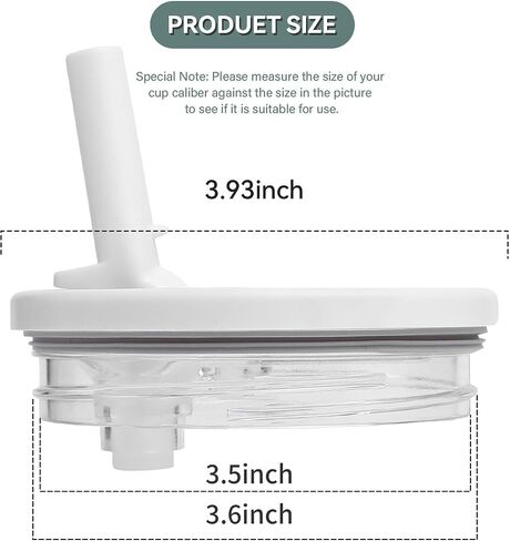 40 oz Tumbler Flip Straw Lid Replacement Inside Diameter 3.6 Inch, Upgrade Leak Proof Splash Lids For Stanley Quencher, 2 Pcs Spillproof Tumbler Flip Lid For Stanley Lid Replacement 40 oz in Saudi Arabia