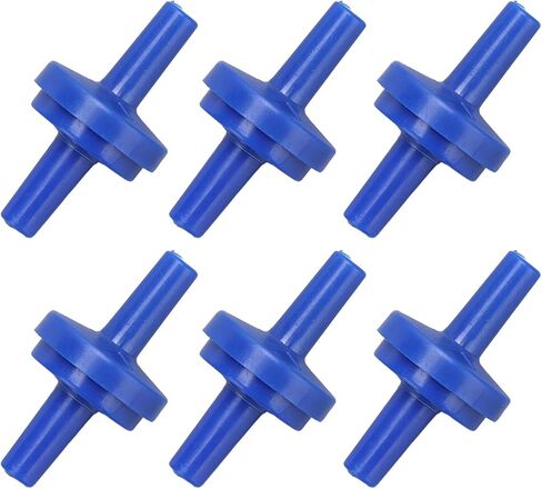 10pcs طريقة واحدة للتحقق من صمام PP البلاستيك الشفافة صمام RIGHTING RIGHRINGERT خرطوم غير عودة صمام Aquarium Aluck Air Pump One Way One Valve Pagoda مفصل (شفاف 7 مم) in Saudi Arabia