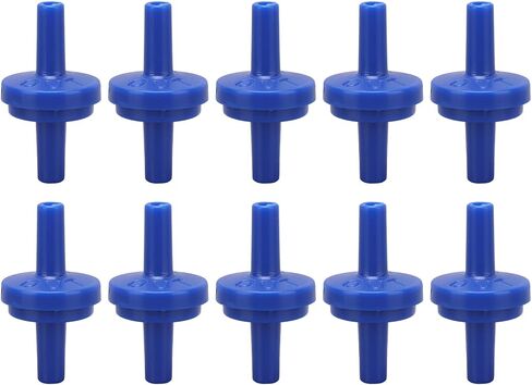 10pcs طريقة واحدة للتحقق من صمام PP البلاستيك الشفافة صمام RIGHTING RIGHRINGERT خرطوم غير عودة صمام Aquarium Aluck Air Pump One Way One Valve Pagoda مفصل (شفاف 7 مم) in Saudi Arabia