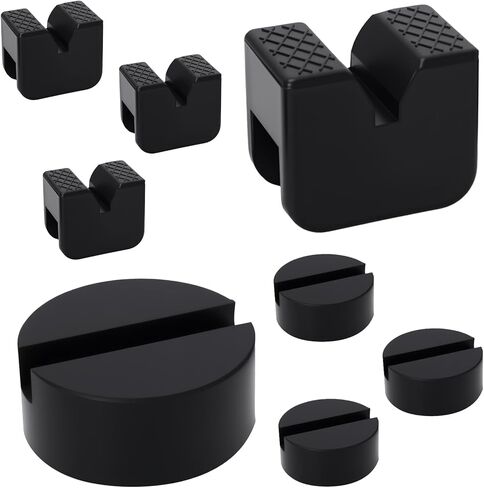 8 pcs 2 أنواع منصات حامل المقبس ، واقي لحام سكة حديد مطاطية عالمي ، وسادة مقبس المطاط لتمديد وسادات المقبس والحماية in Kuwait