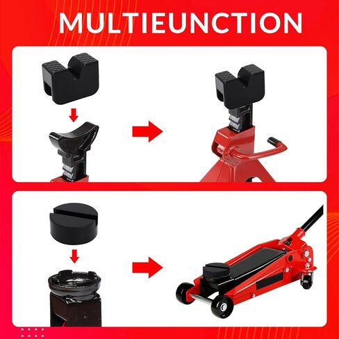 8 pcs 2 أنواع منصات حامل المقبس ، واقي لحام سكة حديد مطاطية عالمي ، وسادة مقبس المطاط لتمديد وسادات المقبس والحماية in Kuwait