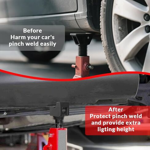 8 pcs 2 أنواع منصات حامل المقبس ، واقي لحام سكة حديد مطاطية عالمي ، وسادة مقبس المطاط لتمديد وسادات المقبس والحماية in Kuwait