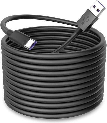 iMangoo 33FT Long USB A to USB C Power Cable for CCTV Camera Cord, White in Saudi Arabia