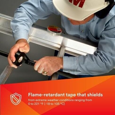 3M Scotch Super 88 Vinyl Electrical Tape-2 "× 36 قدمًا ، درجة مميزة ، كل الأحوال الجوية ، مقاومة للأشعة فوق البنفسجية ، محاكمة اللهب ، أسود in Saudi Arabia