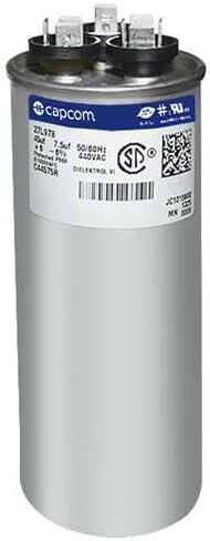 GE/GENTEQ Z97F9883 97F9883-45 + 7.5 UF MFD 440 VALT VAC CAPCOM ROUND DUAL RUN in Kuwait
