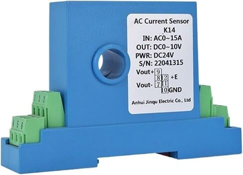 Hall Current Transmitter ZA-K14 AC 5A 10A 50A 150A AC220V Power Supply 4-20mA 0-10V Output DC24V Power Supply Current Sensor(RS485 Output,AC 0-50A Input_12MM) in Saudi Arabia