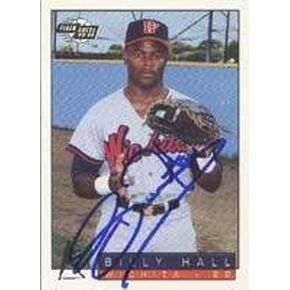 Billy Hall Wichita Wranglers - Padres Affiliate 1993 Fleer Excel Autographed Card - Minor League Card. This item comes with a certificate of authenticity from Autograph-Sports. Autographed - Baseball in Saudi Arabia