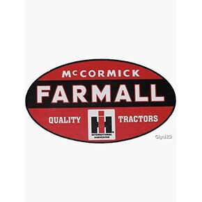 Set of 3 -Farmall Tractors Sign Sticker in Saudi Arabia