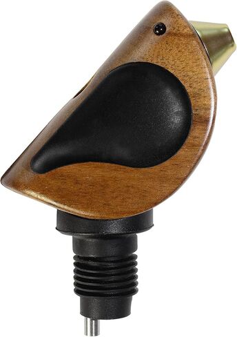 Wine Bottle Pourer, Fun Wine Pourer Spout Sings While It Pours, Airtight Wine Bottle Sealer, Acacia Wood with Red Wings in Saudi Arabia