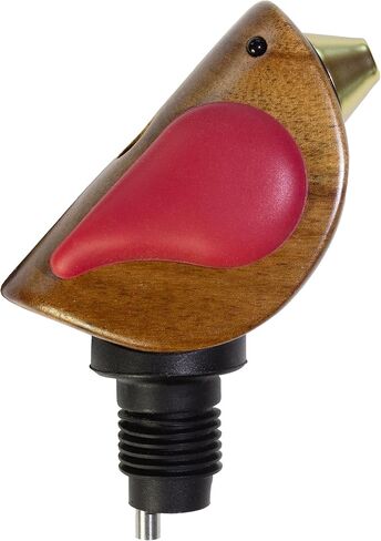 Wine Bottle Pourer, Fun Wine Pourer Spout Sings While It Pours, Airtight Wine Bottle Sealer, Acacia Wood with Red Wings in Saudi Arabia