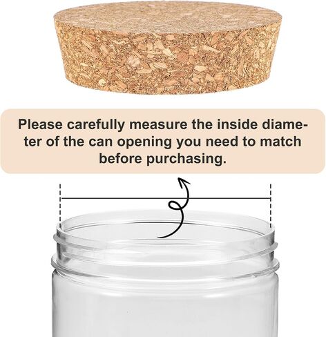 2 حزمة مدببة Cork Lids Cork Bottle Stoppers ، 3 × 2.76x0.78 بوصة سدادة زجاجة النبيذ ، فلينات بديلة الخشب الناع in Saudi Arabia