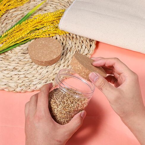 2 حزمة مدببة Cork Lids Cork Bottle Stoppers ، 3 × 2.76x0.78 بوصة سدادة زجاجة النبيذ ، فلينات بديلة الخشب الناع in Saudi Arabia