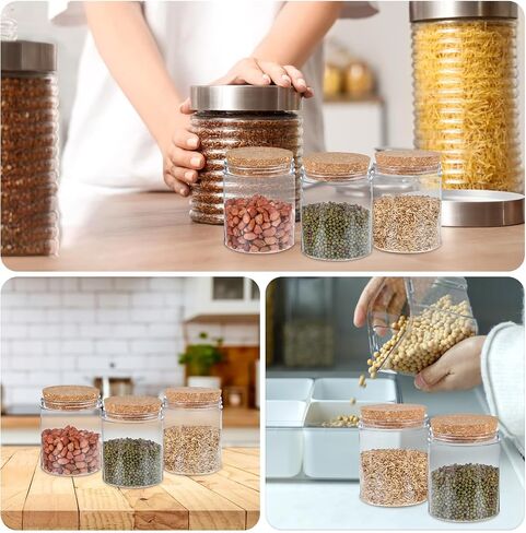 2 حزمة مدببة Cork Lids Cork Bottle Stoppers ، 3 × 2.76x0.78 بوصة سدادة زجاجة النبيذ ، فلينات بديلة الخشب الناع in Saudi Arabia