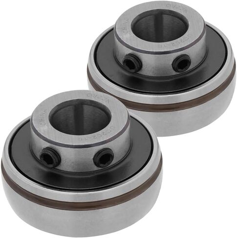 [2 -pack] UC202-10 - إدراج محمل - 5/8 في التجويف - 1.85 في القطر الخارجي - 1.22 في العرض - مجموعة قفل المسمار ، أختام الاتصال ، قابلة لإعادة التلامس in Saudi Arabia