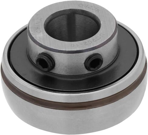 [2 -pack] UC202-10 - إدراج محمل - 5/8 في التجويف - 1.85 في القطر الخارجي - 1.22 في العرض - مجموعة قفل المسمار ، أختام الاتصال ، قابلة لإعادة التلامس in Saudi Arabia
