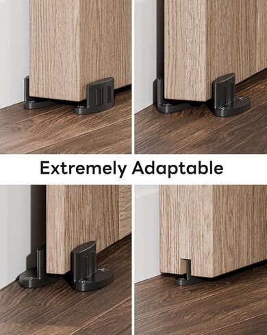 2Pack دليل الحد الأدنى للباب الدليل ، تصميم الأسطوانة على الوجهين ، سبيكة من الألومنيوم مع أسطوانة ناعمة ، أدلة الأبواب المنزلق. in Kuwait