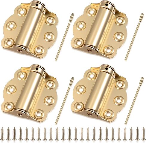 Zonon 4 Pack Self Close باب شاشة المفصل 2 3/4 "قابلة للتعديل فولاذ شاق الصلب المفصلي محملة أقرب لعاصفة مرآب خزانة الشاشة اليسار واليمين (أبيض) in Saudi Arabia