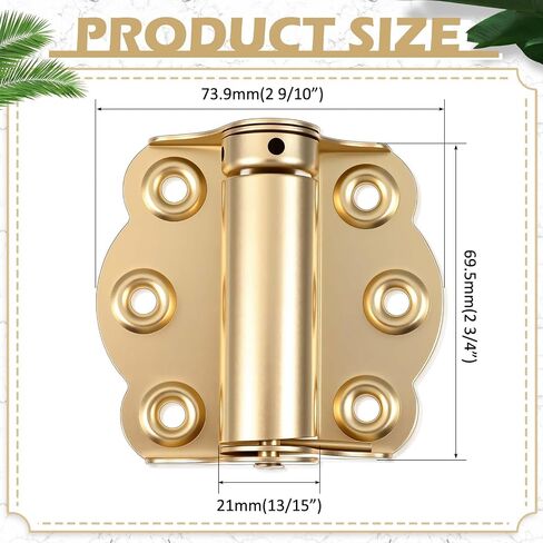 Zonon 4 Pack Self Close باب شاشة المفصل 2 3/4 "قابلة للتعديل فولاذ شاق الصلب المفصلي محملة أقرب لعاصفة مرآب خزانة الشاشة اليسار واليمين (أبيض) in Saudi Arabia
