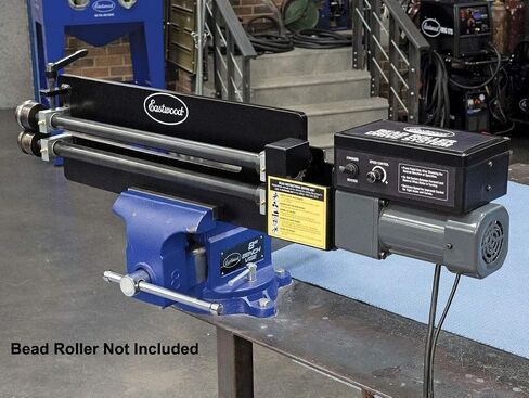 Eastwood Elite Metal Bead Roller Drive System | قوي 1/6hp 120v | ميزات التحكم في السرعة المتغيرة بلا حدود 0-20 دورة في الدقيقة ودواسة القدم | يناسب أي أسطوانة حبة كرنك يدوية بحجم العمود القياسي in Saudi Arabia