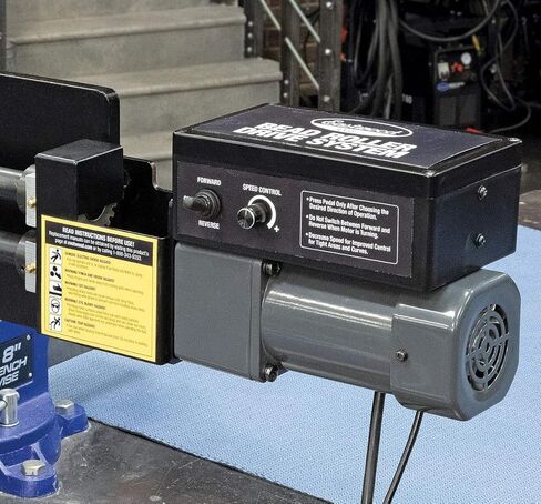 Eastwood Elite Metal Bead Roller Drive System | قوي 1/6hp 120v | ميزات التحكم في السرعة المتغيرة بلا حدود 0-20 دورة في الدقيقة ودواسة القدم | يناسب أي أسطوانة حبة كرنك يدوية بحجم العمود القياسي in Saudi Arabia