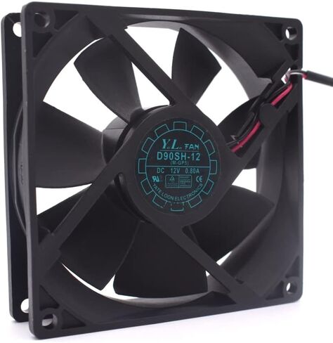 D90SH-12 90x90x25mm 12V 0.80A 9.6W 2-Wire Cooling Fan in Saudi Arabia