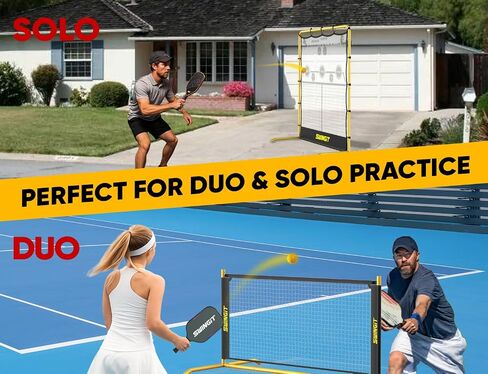 Swingit Pickleball Practice Net 6ft Mini Pickle Ball Net Letable for Outdoor Drainway Backyard و Idoor Garage 2in1 معدات التدريب لـ Dink Volley Tennis Practice in Saudi Arabia