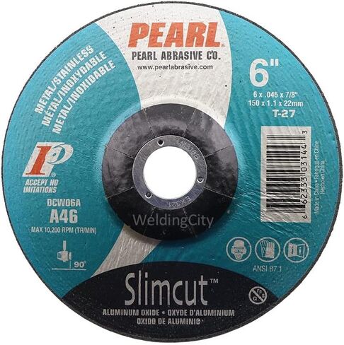 5-PK Pearl Cashive CW4532A Slimcut-40 Cut-Off Wheel 4-1/2 x .040 × 7/8 نوع أكسيد الألومنيوم 1 ملوث in Saudi Arabia