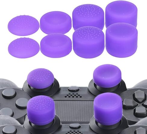 Pack of 8 pcs Analog Controller Gamepad Raised Antislip Thumb Stick Grips Thumbsticks Joystick Cap Cover for PS5, PS4, PS3, Switch Pro, Xbox one, Xbox 360, Wii U, PS2 Controller (Blue) in Kuwait