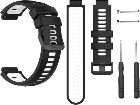 Waterproof Bands Compatible with Garmin Forerunner 735XT / Garmin Forerunner 235 / Garmin Approach S20, Classic Soft Sports Replacement Wristbands in Kuwait