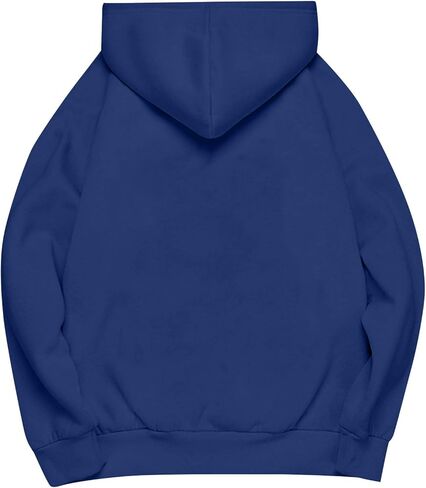 Oversized Hoodies for Women Drawstring Crewneck Sweatshirt Casual Loose Fit Long Sleeve Pullover Tops with Pockets in Kuwait