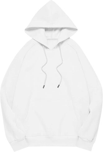 Oversized Hoodies for Women Drawstring Crewneck Sweatshirt Casual Loose Fit Long Sleeve Pullover Tops with Pockets in Kuwait