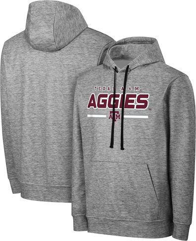 FOCO NCAA Men's Officially Licensed Gray Team Color Primary Logo Wordmark Performance Victory Stripe Pullover Hoodie in Saudi Arabia
