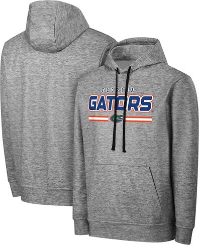 FOCO NCAA Men's Officially Licensed Gray Team Color Primary Logo Wordmark Performance Victory Stripe Pullover Hoodie in Saudi Arabia