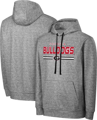 FOCO NCAA Men's Officially Licensed Gray Team Color Primary Logo Wordmark Performance Victory Stripe Pullover Hoodie in Saudi Arabia