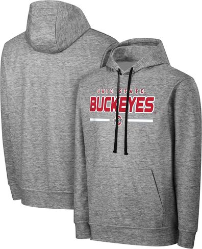 FOCO NCAA Men's Officially Licensed Gray Team Color Primary Logo Wordmark Performance Victory Stripe Pullover Hoodie in Saudi Arabia