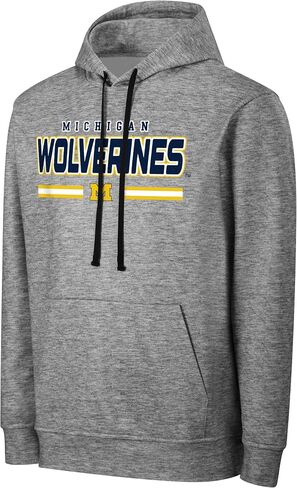 FOCO NCAA Men's Officially Licensed Gray Team Color Primary Logo Wordmark Performance Victory Stripe Pullover Hoodie in Saudi Arabia