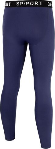 HASMES Boys Compression Leggings Youth Compression Pants Sports Tights Athletic Base Layer for Basketball Hockey Running in Kuwait