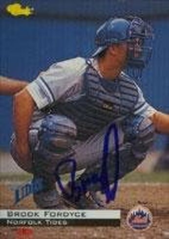 Brook Fordyce Norfolk Tides - Mets Affiliate 1994 Classic Autographed Card - Minor League Baseball. يأتي هذا العنصر مع شهادة أصالة من رياضة السيارات. موقعة - MLB in Saudi Arabia