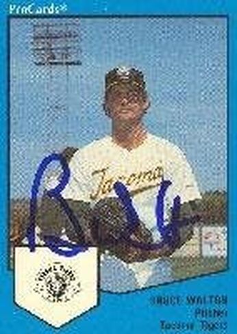 Bruce Walton Tacoma Tigers - Tigers Affiliate 1989 Pro Cards card card - بطاقة League Minor. يأتي هذا العنصر مع شهادة أصالة من رياضة السيارات. موقعة - البيسبول in Saudi Arabia