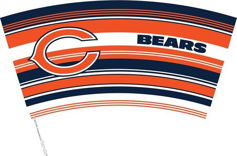 Tervis NFL Chicago Bears - خطوط الضجيج المصنوعة في الولايات المتحدة الأمريكية كوب سفر معزول مع عزل معزول. in Saudi Arabia