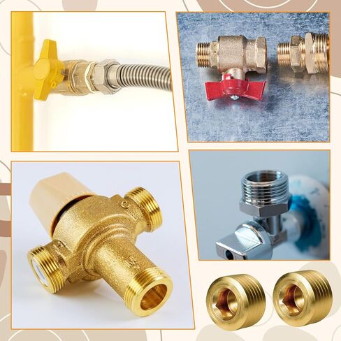 3 PCS 1/2 "NPT ذكر أنابيب النحاس النحاس عداد المذهلة الخيط السداسي الداخلي نمط رأس أنبوب ذكر in Kuwait