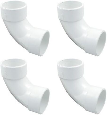 PVC Pipe Pitting ، 90 درجة 2 كوع Sweep 411-9130 - 4 حزمة من Sweep Elbow in Saudi Arabia