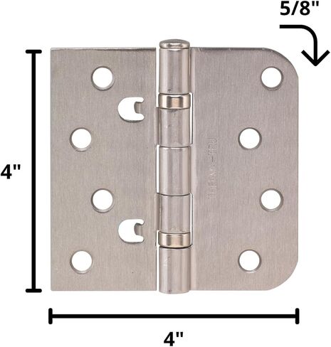 Therma-Tru 4"" x 5/8"" Self Aligning Universal Ball Bearing Door Hinge (3, Black Nickel), HGBBL5 in Saudi Arabia